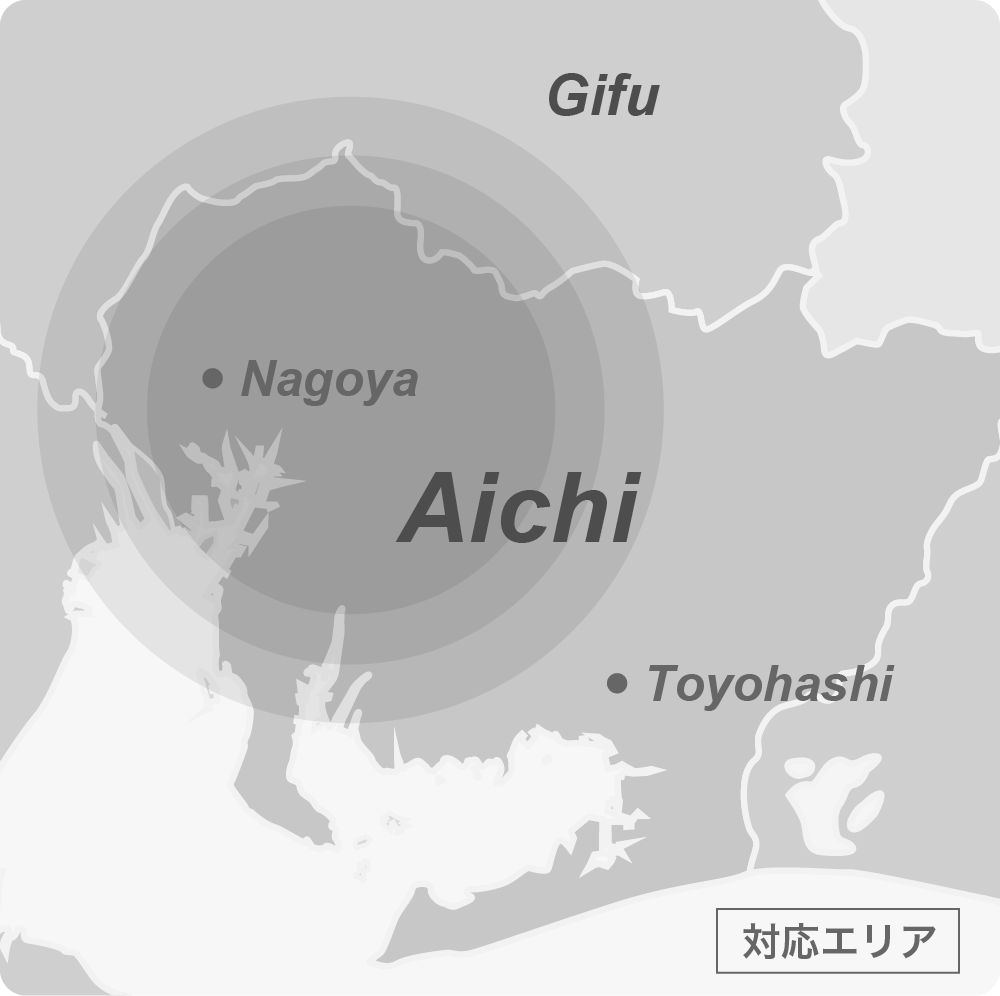 尾張旭市・瀬戸市で車両ステッカー　対応エリア